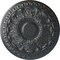 Ekena Millwork Colton Ceiling Medallion (Fits Canopies up to 4 3/4"), Hand-Painted Pewter, 15 3/4"OD x 1 1/2"P CM15CNPES - alternate 1